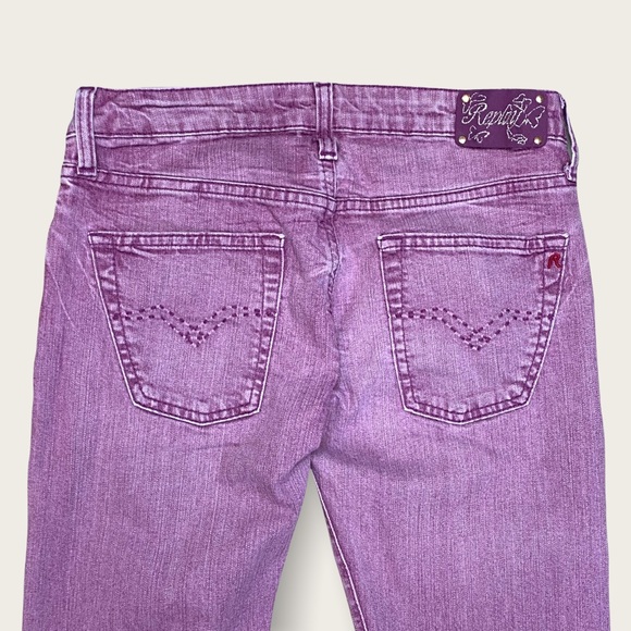 Replay Ladies’ Pink/Purple Low Rise Bootcut Jeans - Picture 6 of 15